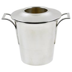 French Art Deco Silver Plate Champagne Ice Bucket Wine Cooler