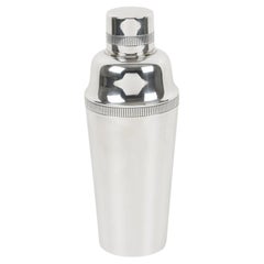 French Art Deco Silver Plate Cocktail Shaker by Boulenger, Paris