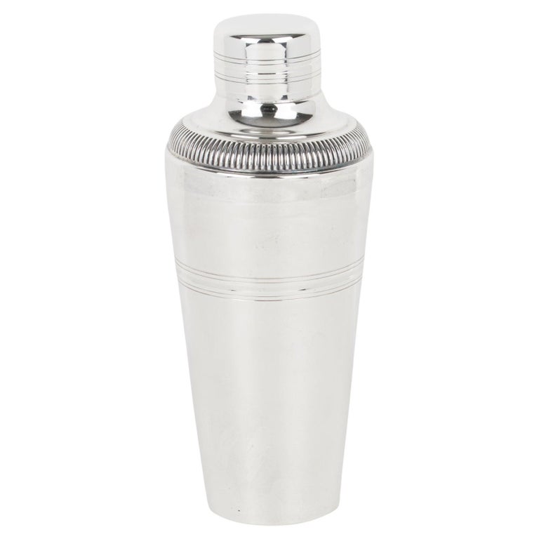 French Art Deco Silver Plate Cocktail Shaker by Gelb, Paris For Sale at 1stDibs