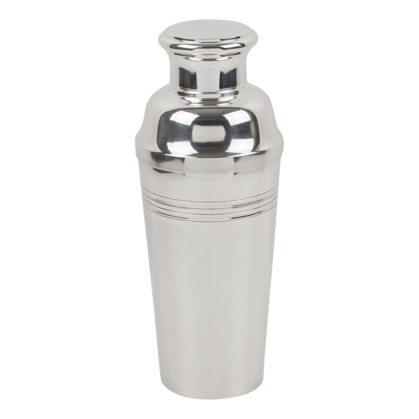 French Art Deco Silver Plate Cocktail Shaker