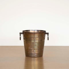 Französischer versilberter Art-Déco-Eiskübel von St. Medard, Art déco