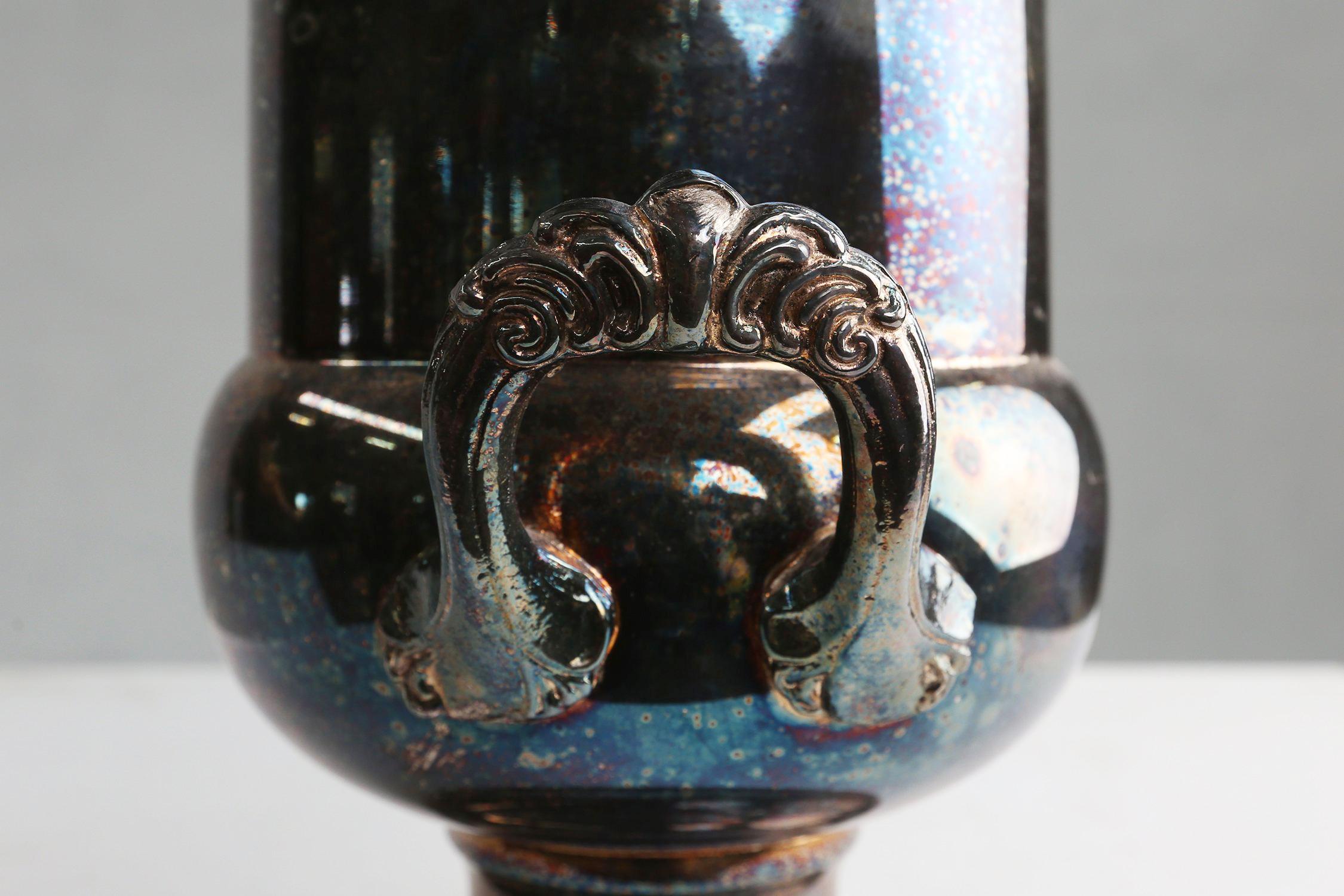 Französischer Art Deco Eiskübel aus versilbertem Messing, 1900er Jahre (19. Jahrhundert) im Angebot