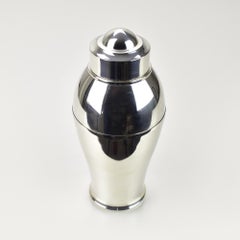 French Art Deco Silver Plated Cocktail Shaker c.1930 by St Medard Paris