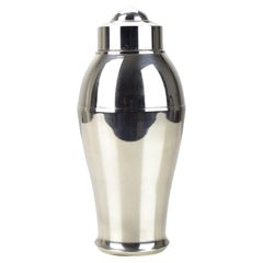 French Art Deco Silver Plated Cocktail Shaker c.1930 by St Medard Paris
