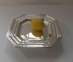 French Art Deco Silver Plated Dish / Bowl / Tazza / Tray, c.1930