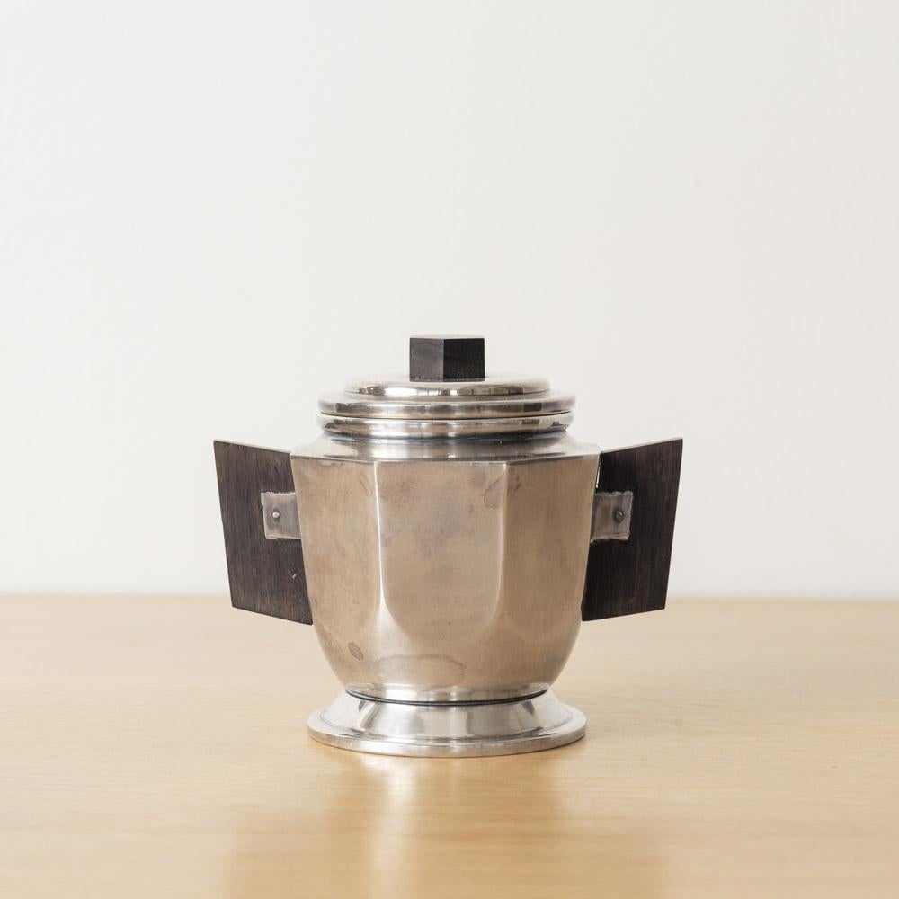 French Art Deco Silver Tea Set For Sale 1