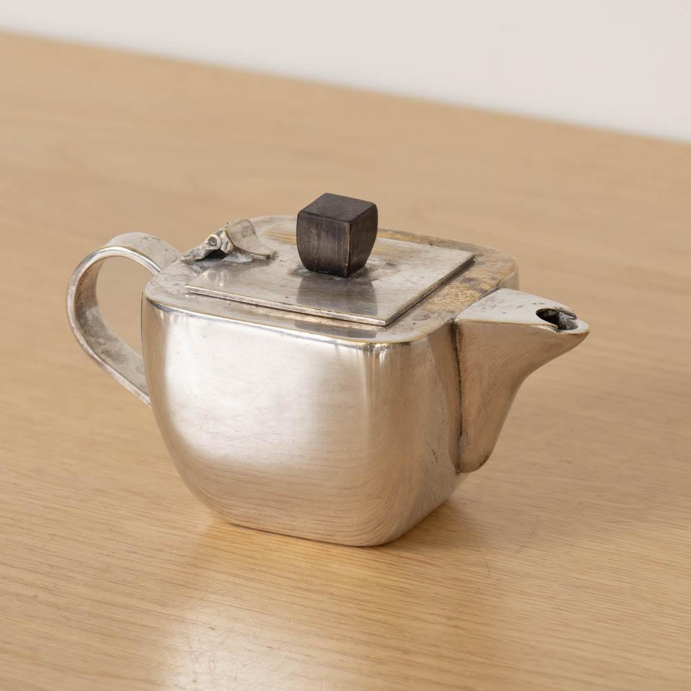 French Art Deco Silver Tea Set For Sale 3