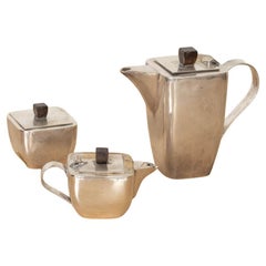 French Art Deco Silver Tea Set