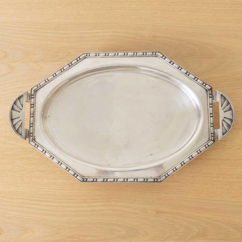 Französisches Art Deco Silber Tablett im Angebot 6