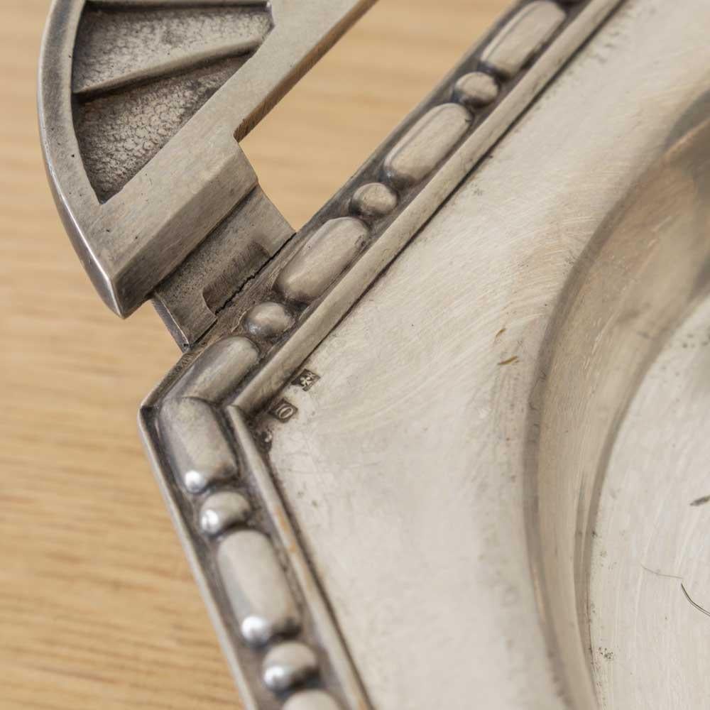 Französisches Art Deco Silber Tablett im Angebot 7