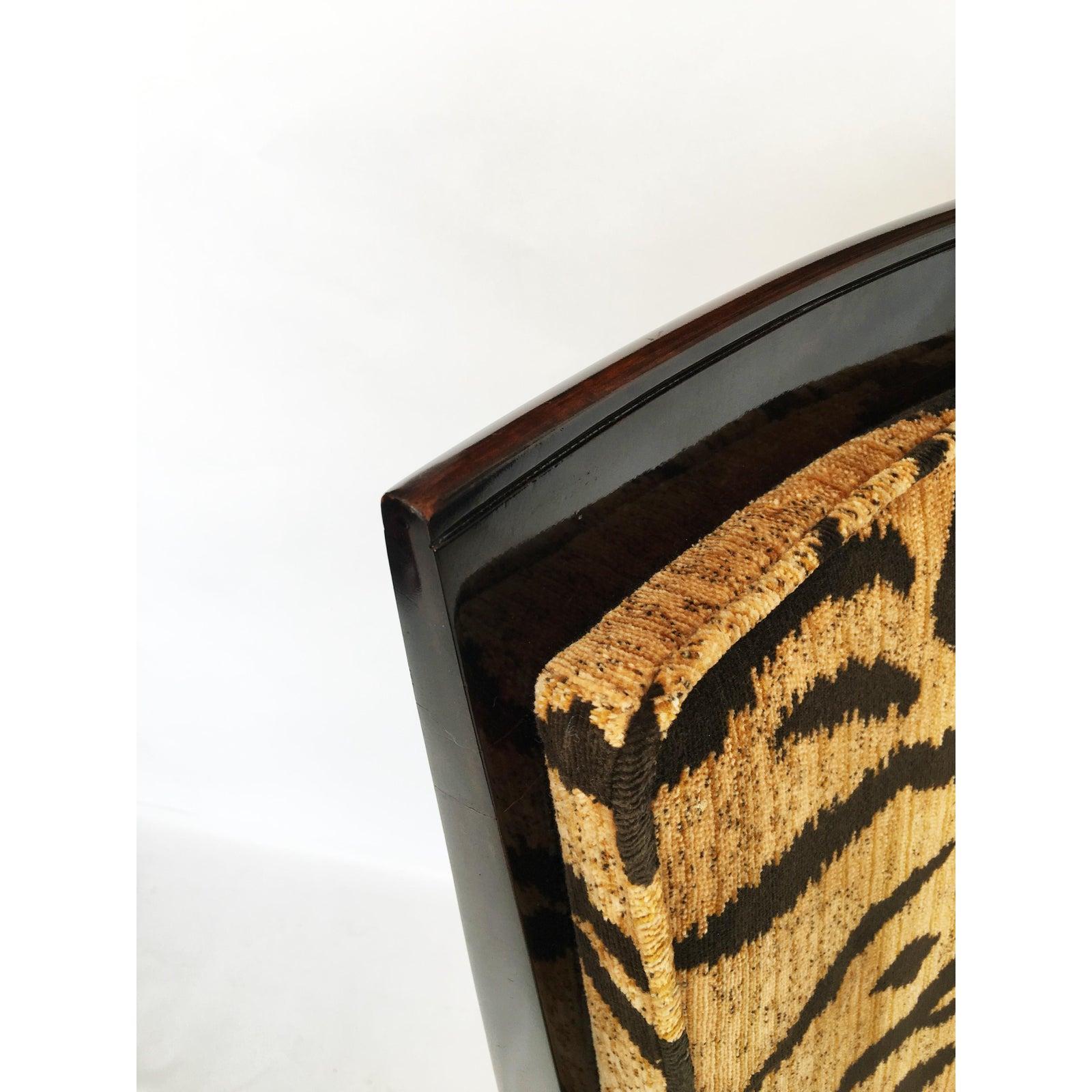 leopard dining chairs