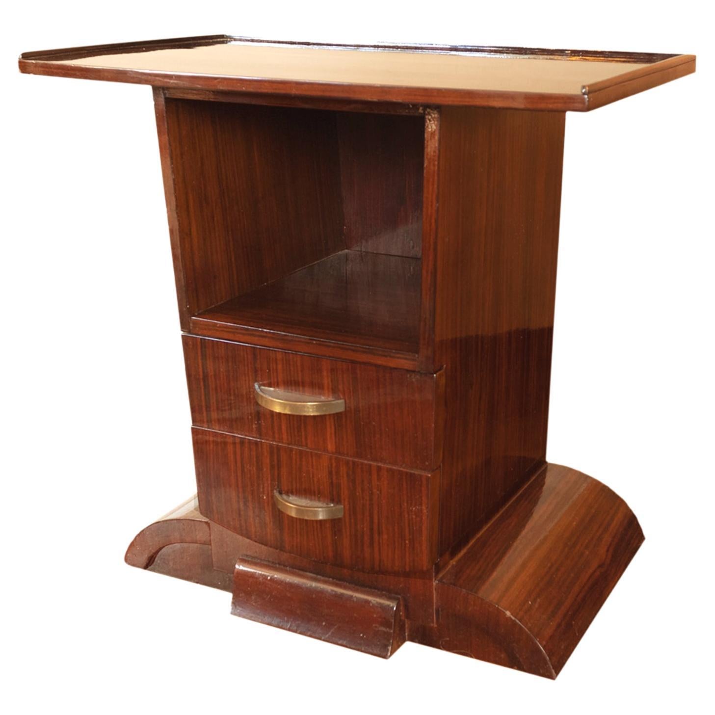 French Art Deco Small Console, 1930s For Sale