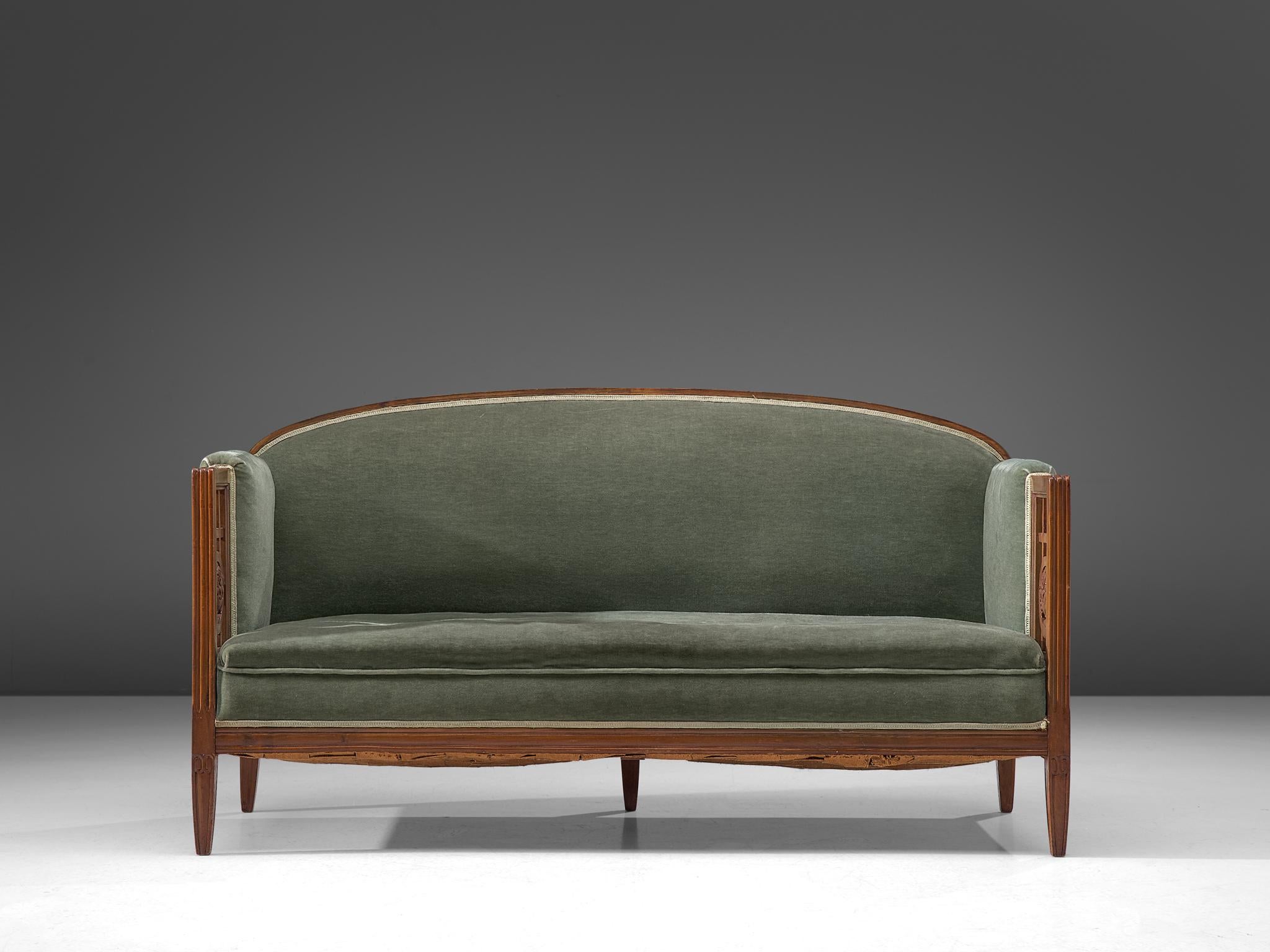 art deco settee