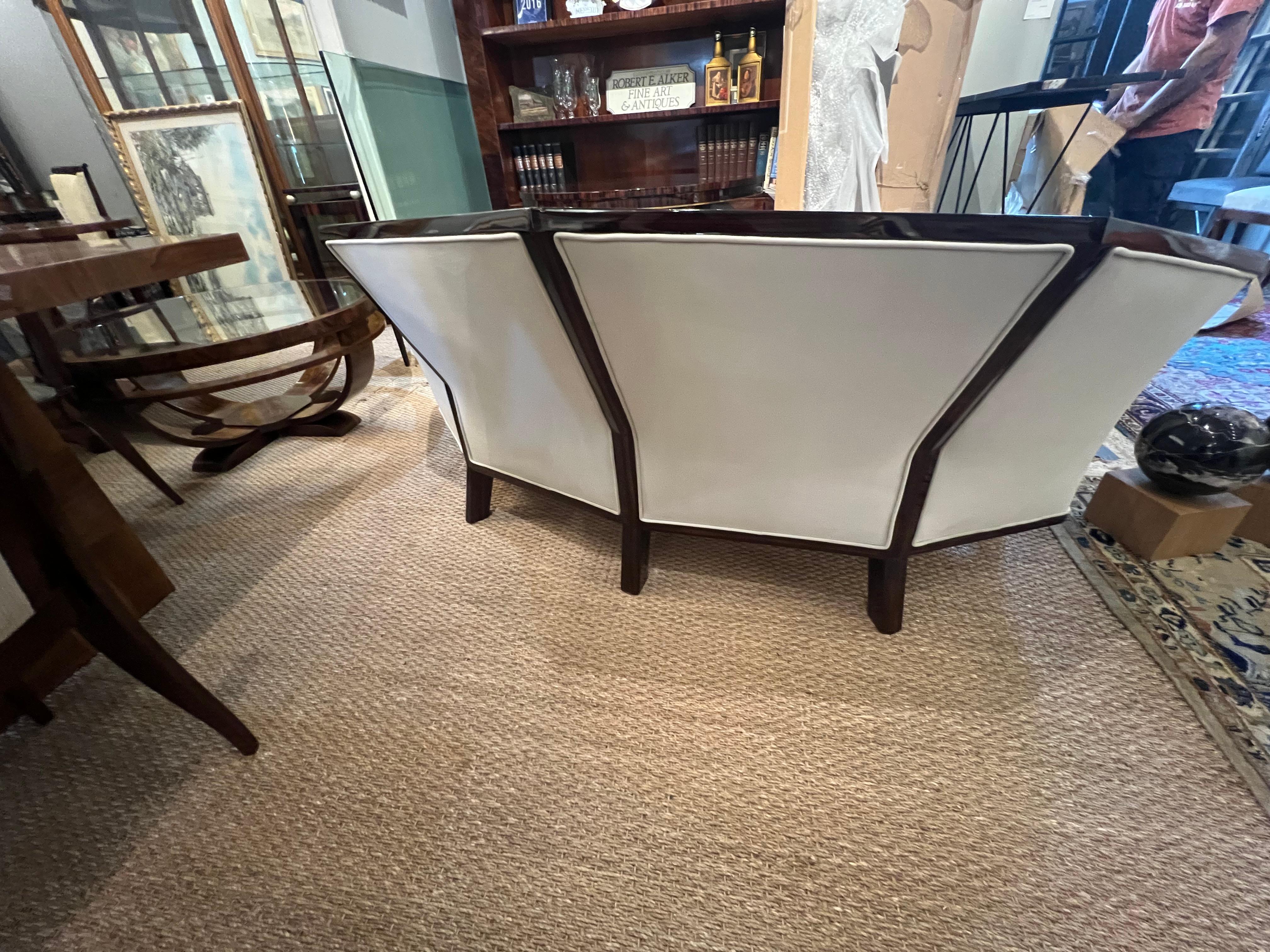 French Art Deco Sofa in the style of Pierre Chareau In Good Condition For Sale In Houston, TX