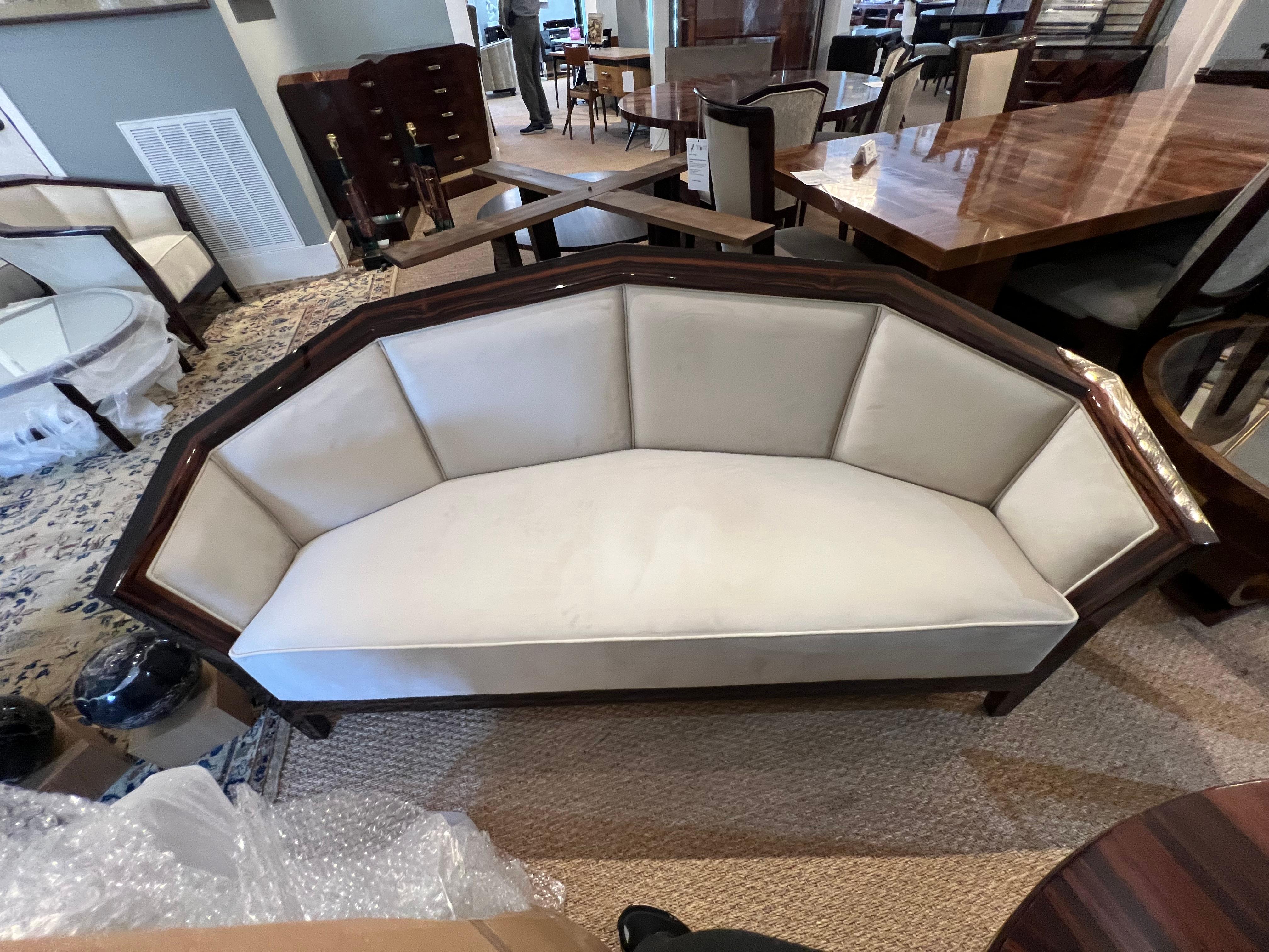 French Art Deco Sofa in the style of Pierre Chareau For Sale 4