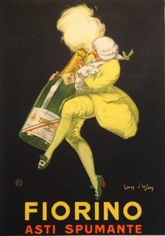 French Art Deco Sparkling Wine Poster ‘Fiorino Asti Spumante’ by d'Ylen, 1922