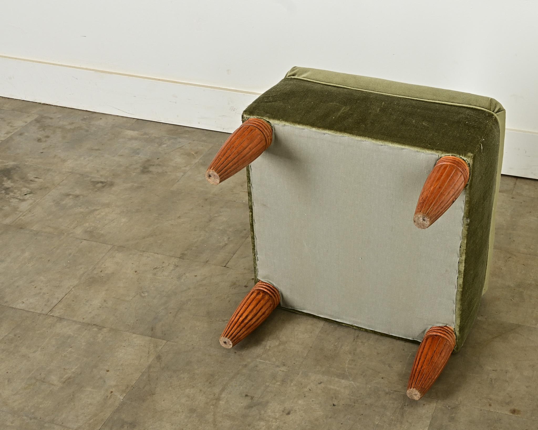 Tabouret carré Art Déco en vente 2