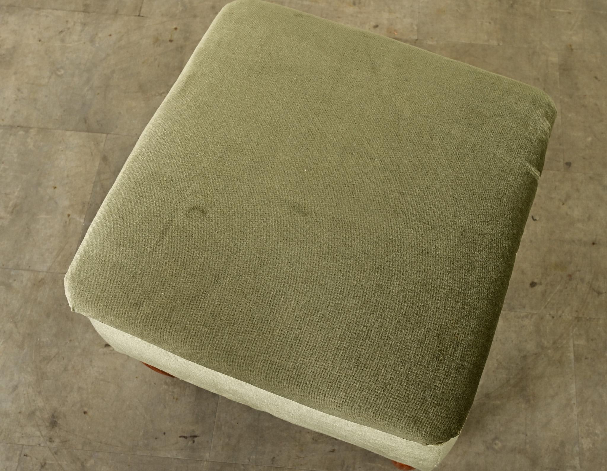 Tissu Tabouret carré Art Déco en vente