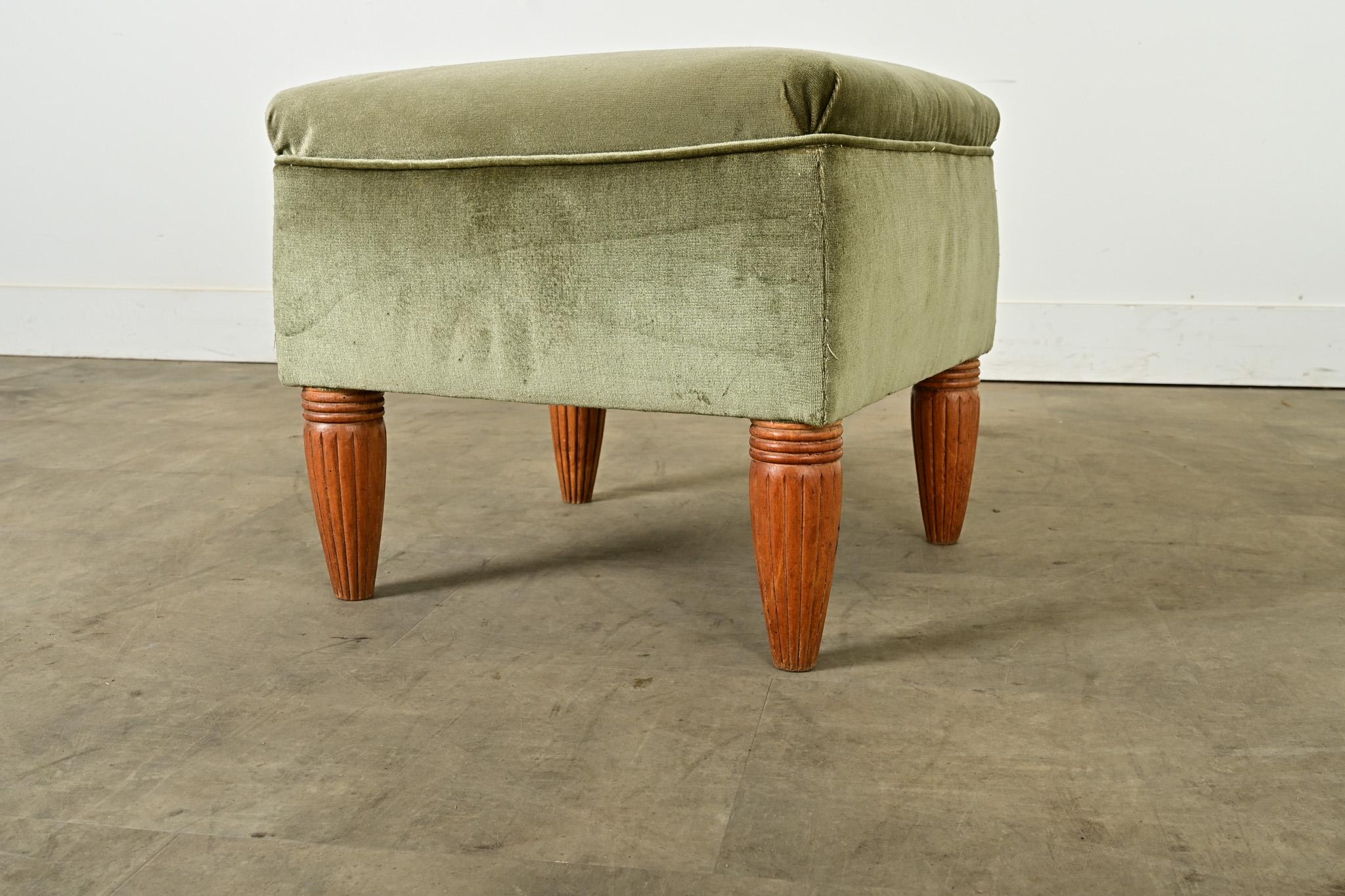Tabouret carré Art Déco en vente 1