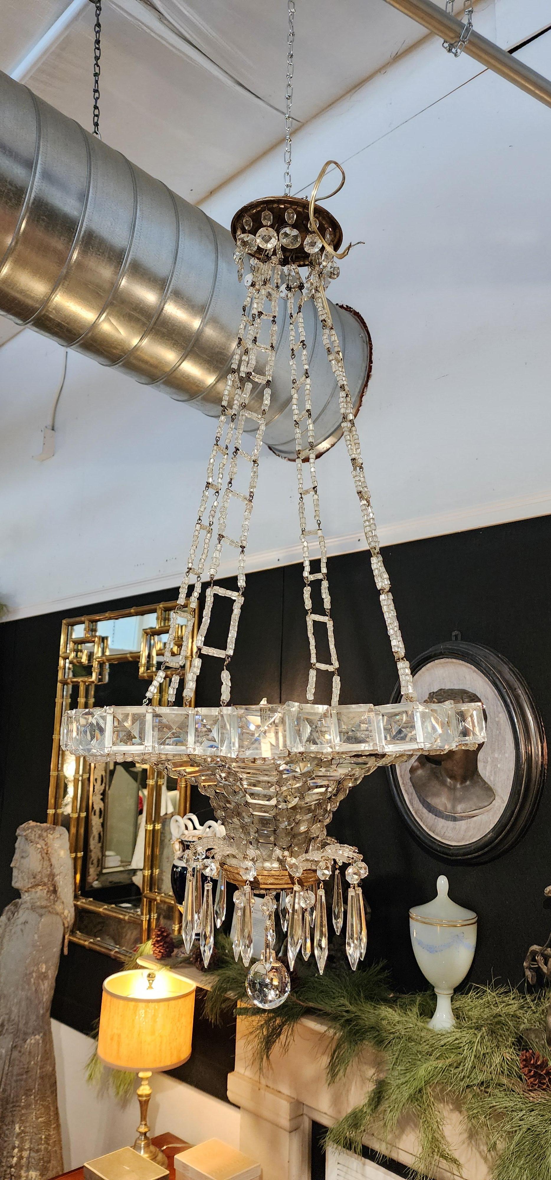 Lampadario Art Deco francese a forma di stella in vendita 5