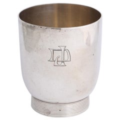 French Art Deco Sterling Silver Timbale by Emile Puiforcat
