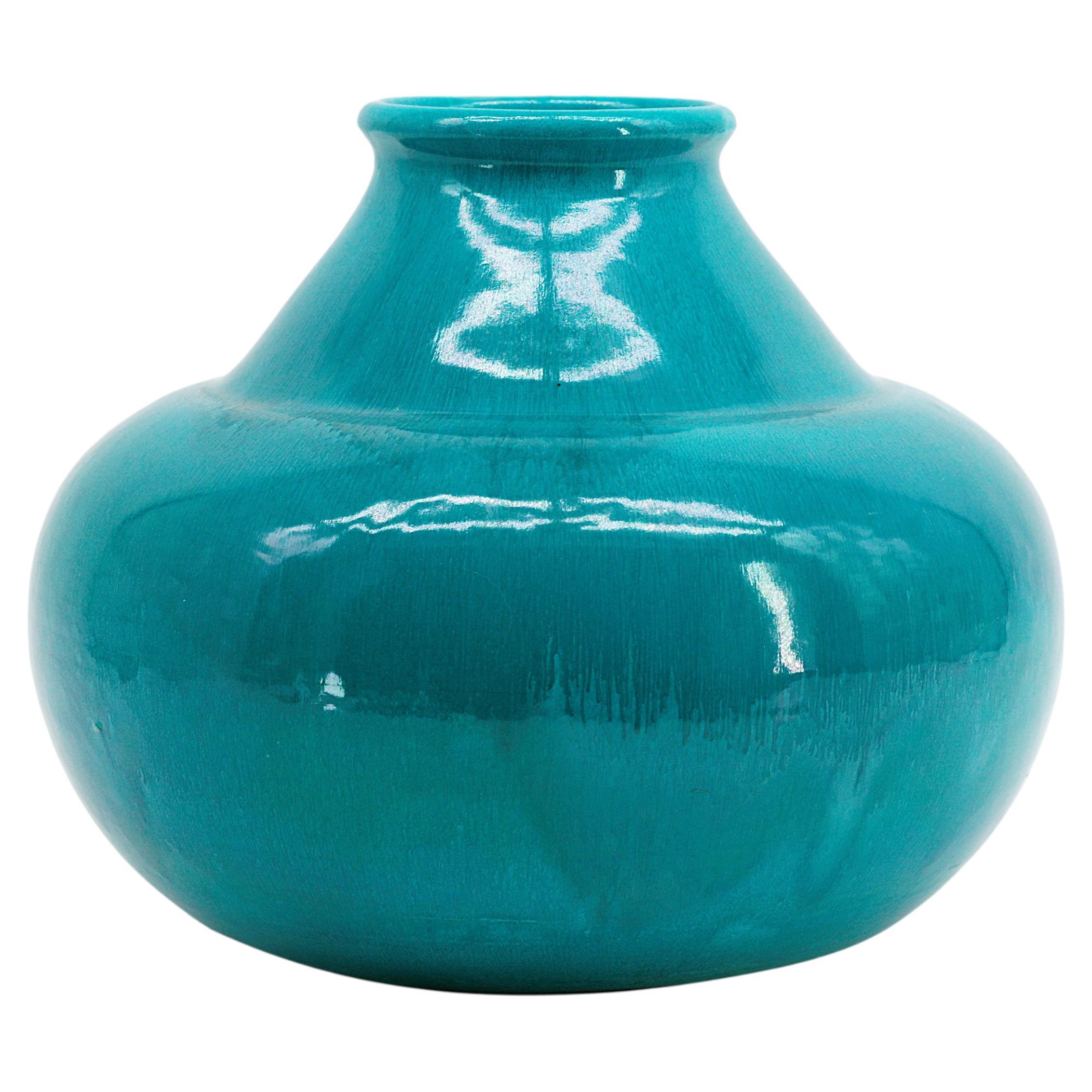 Französische Art-Déco-Vase aus Steinzeug von CAB, 1930er Jahre