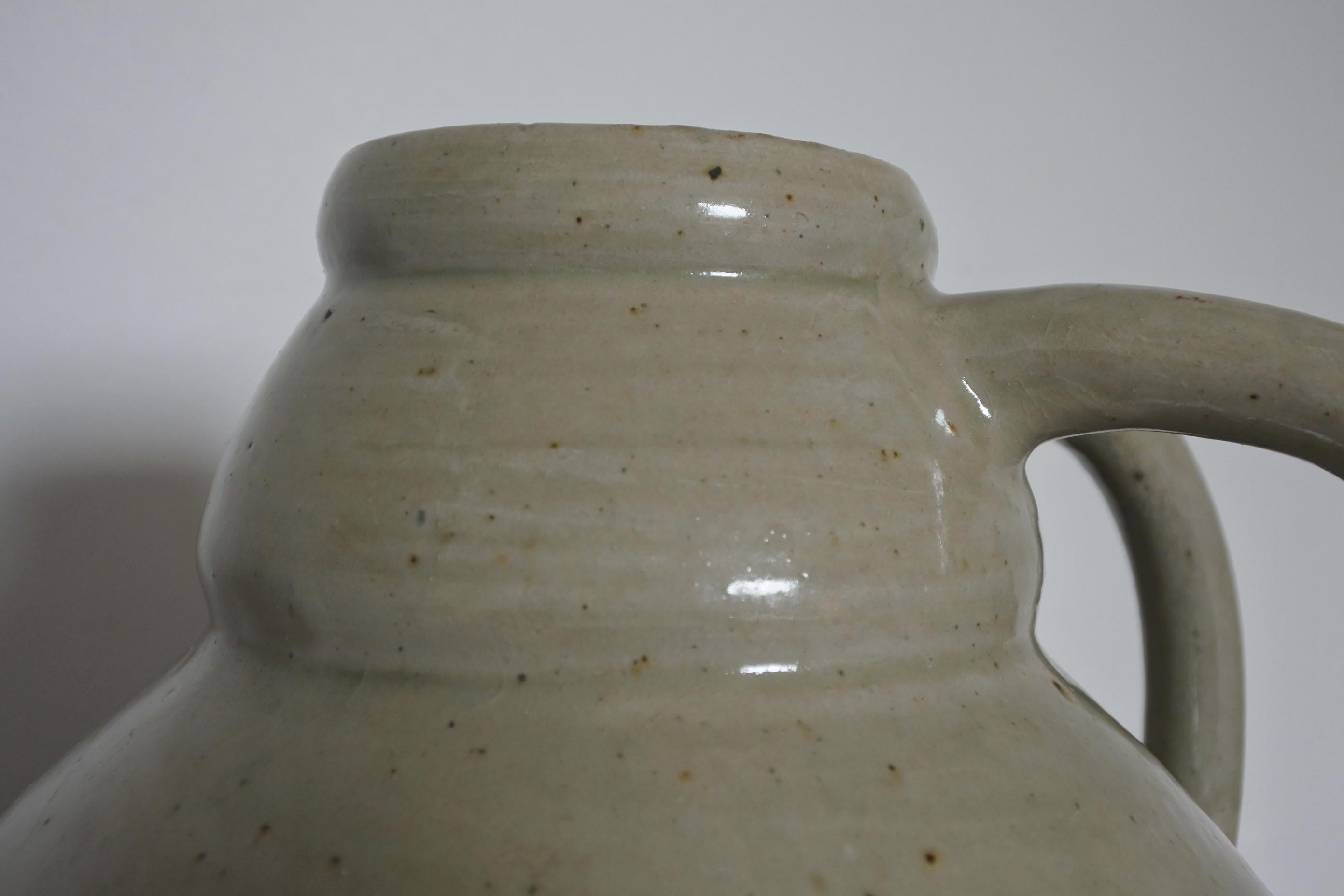 Grès Vase ou jarre en grès Art Déco français par Betzy Augeron