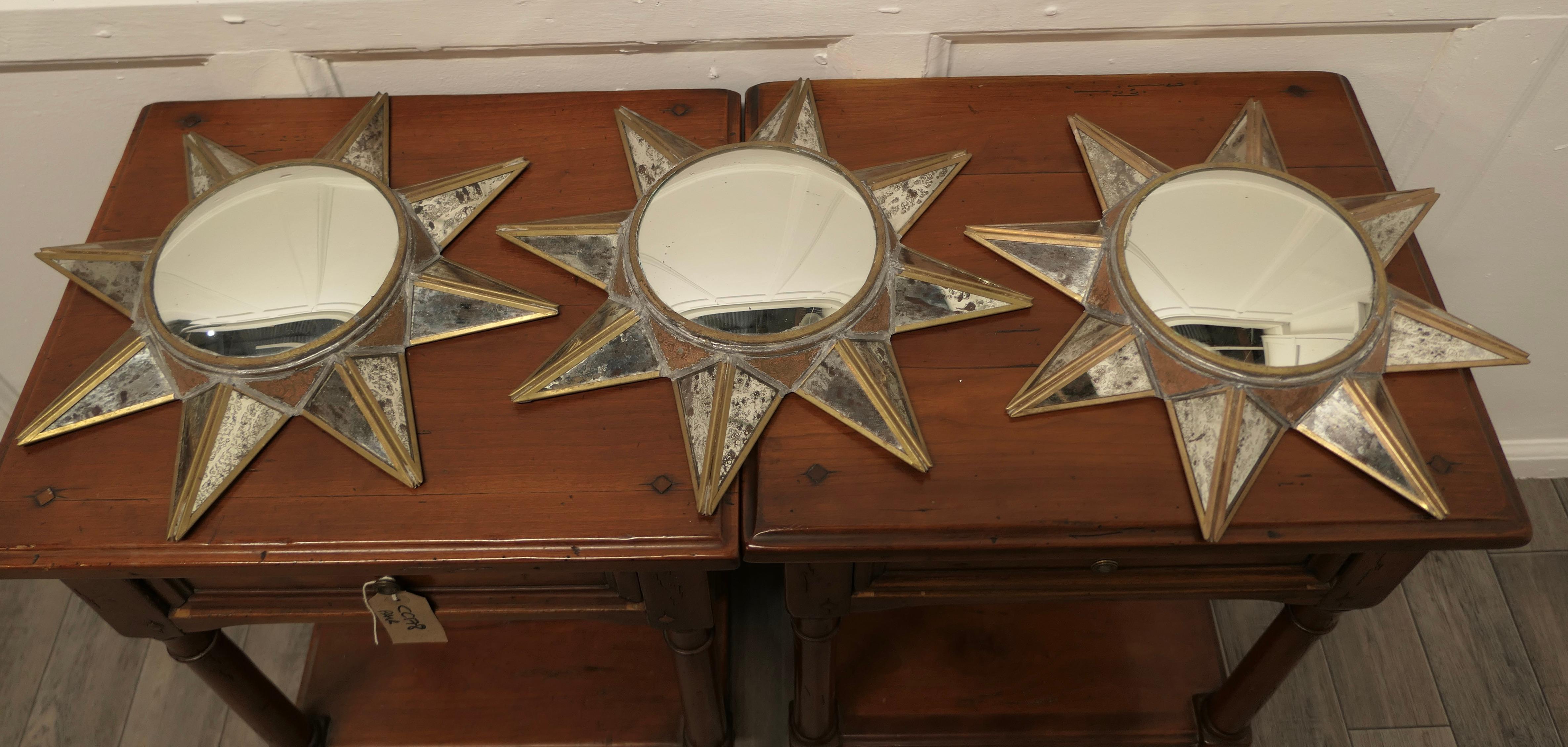 French Art Deco Style 3D Starburst Mirror For Sale 5