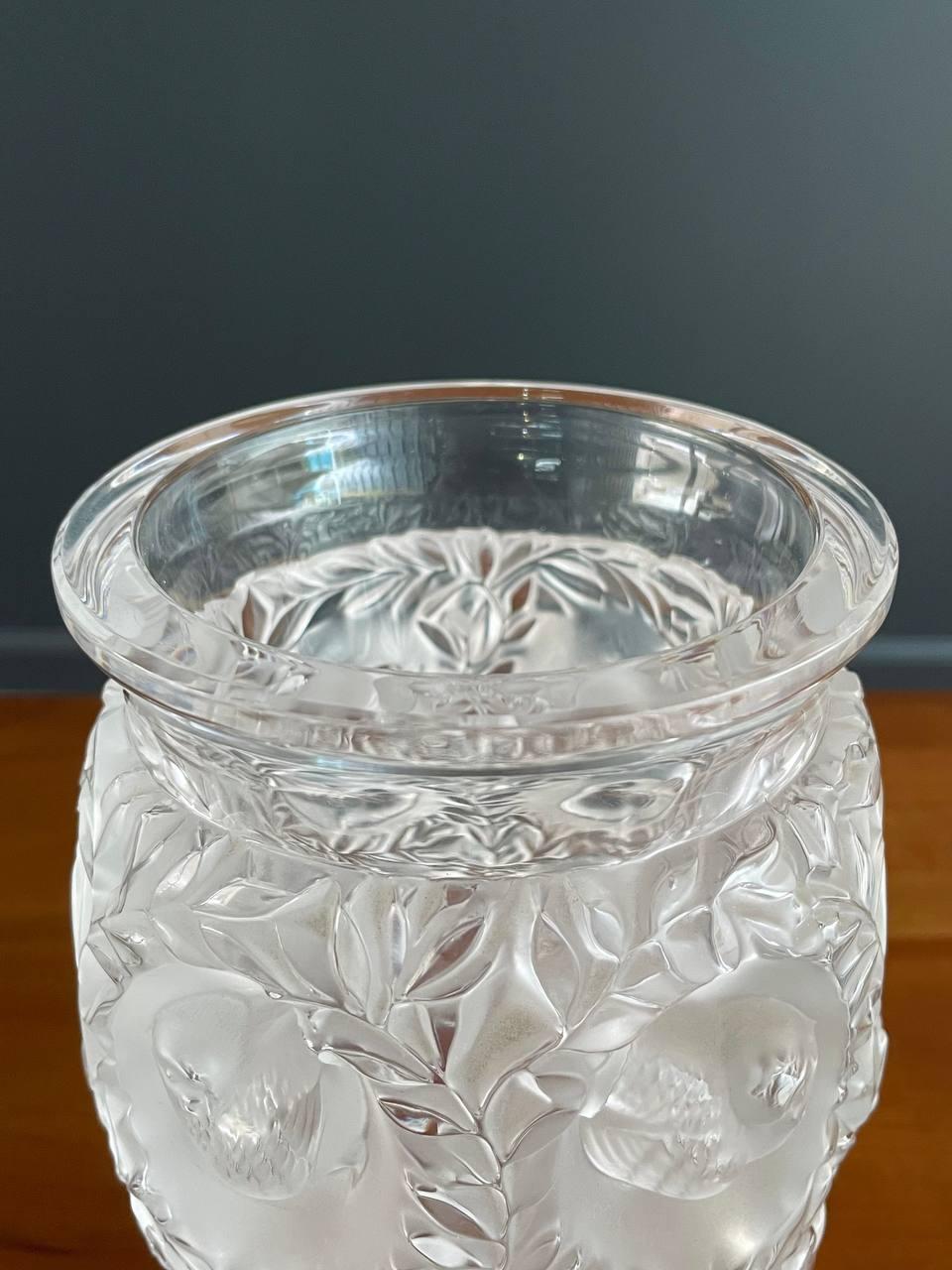 French Art Deco Style Bagatelle Crystal Vase by Lalique 2
