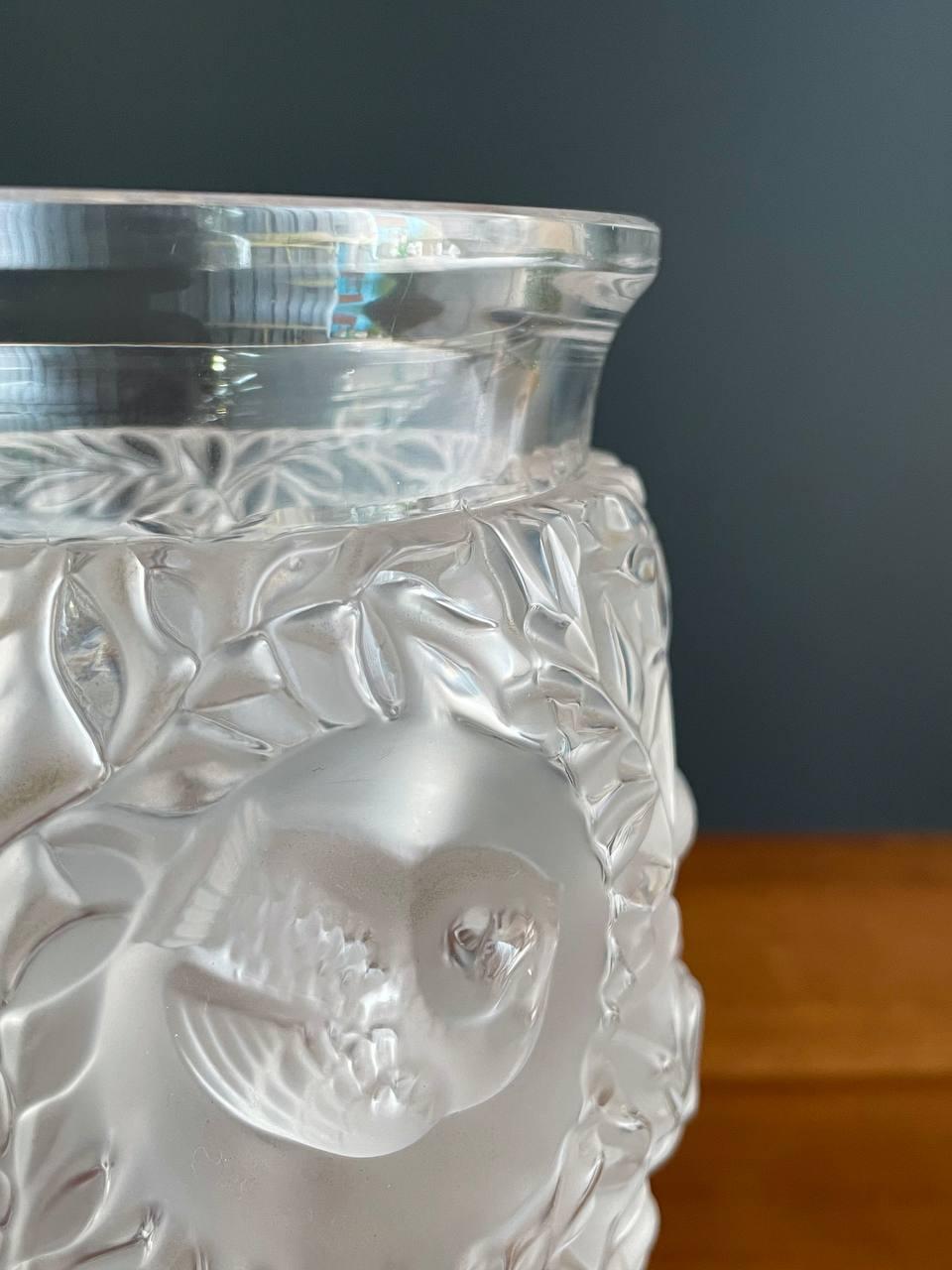 French Art Deco Style Bagatelle Crystal Vase by Lalique 3