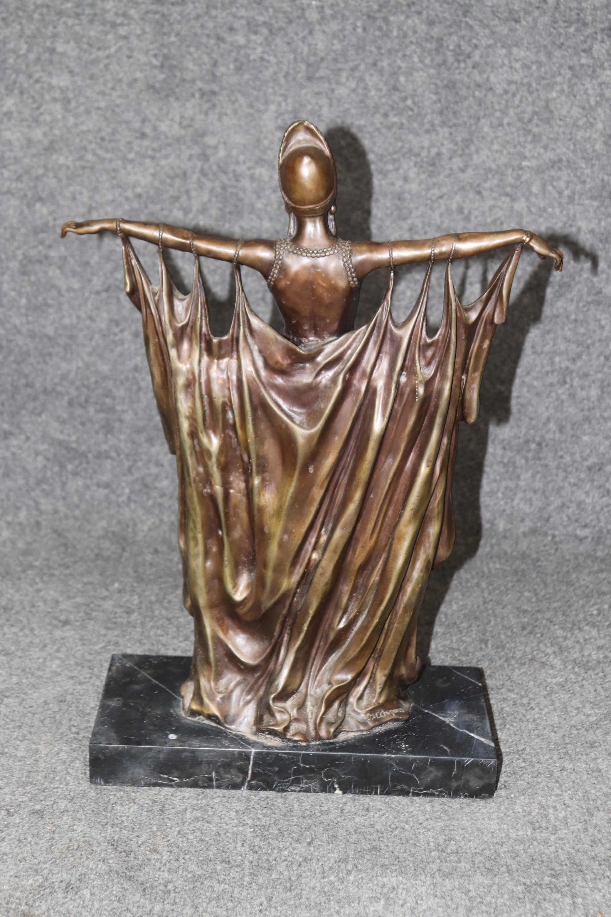 chiparus danseuse bronze