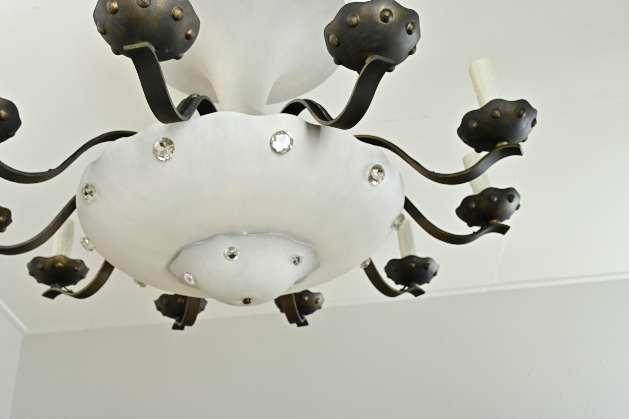 Lampadario francese in stile Art Déco in vendita 2