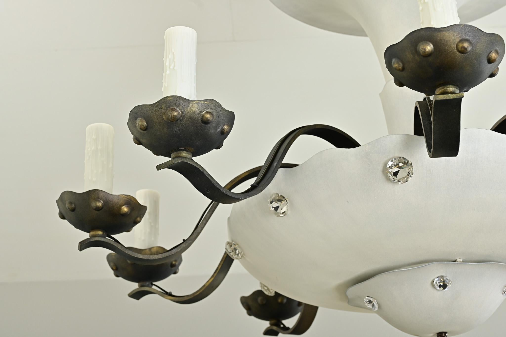 Lampadario francese in stile Art Déco in vendita 3