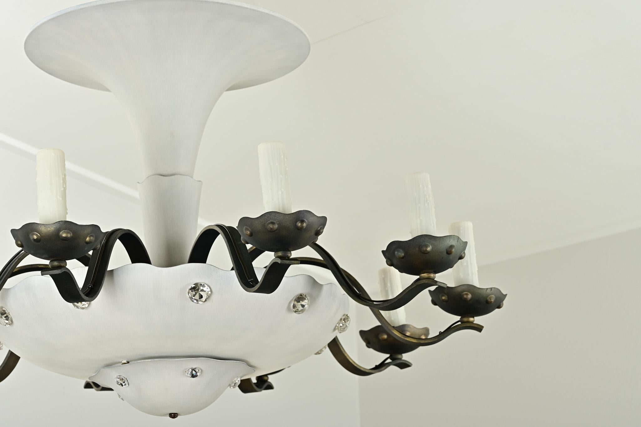 Lampadario francese in stile Art Déco in vendita 6