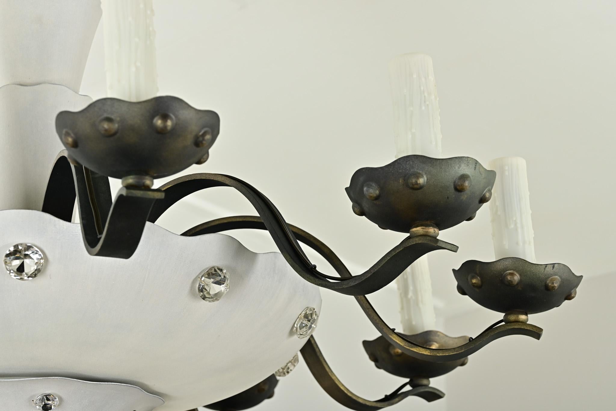 Lampadario francese in stile Art Déco in vendita 7