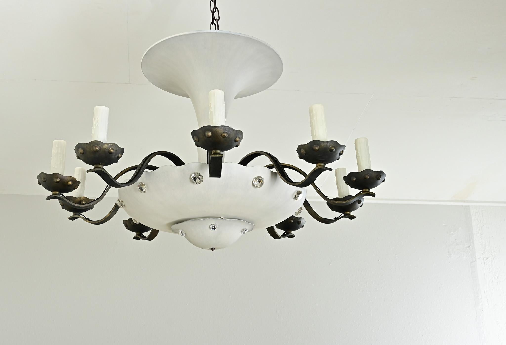 Lampadario francese in stile Art Déco in vendita 1