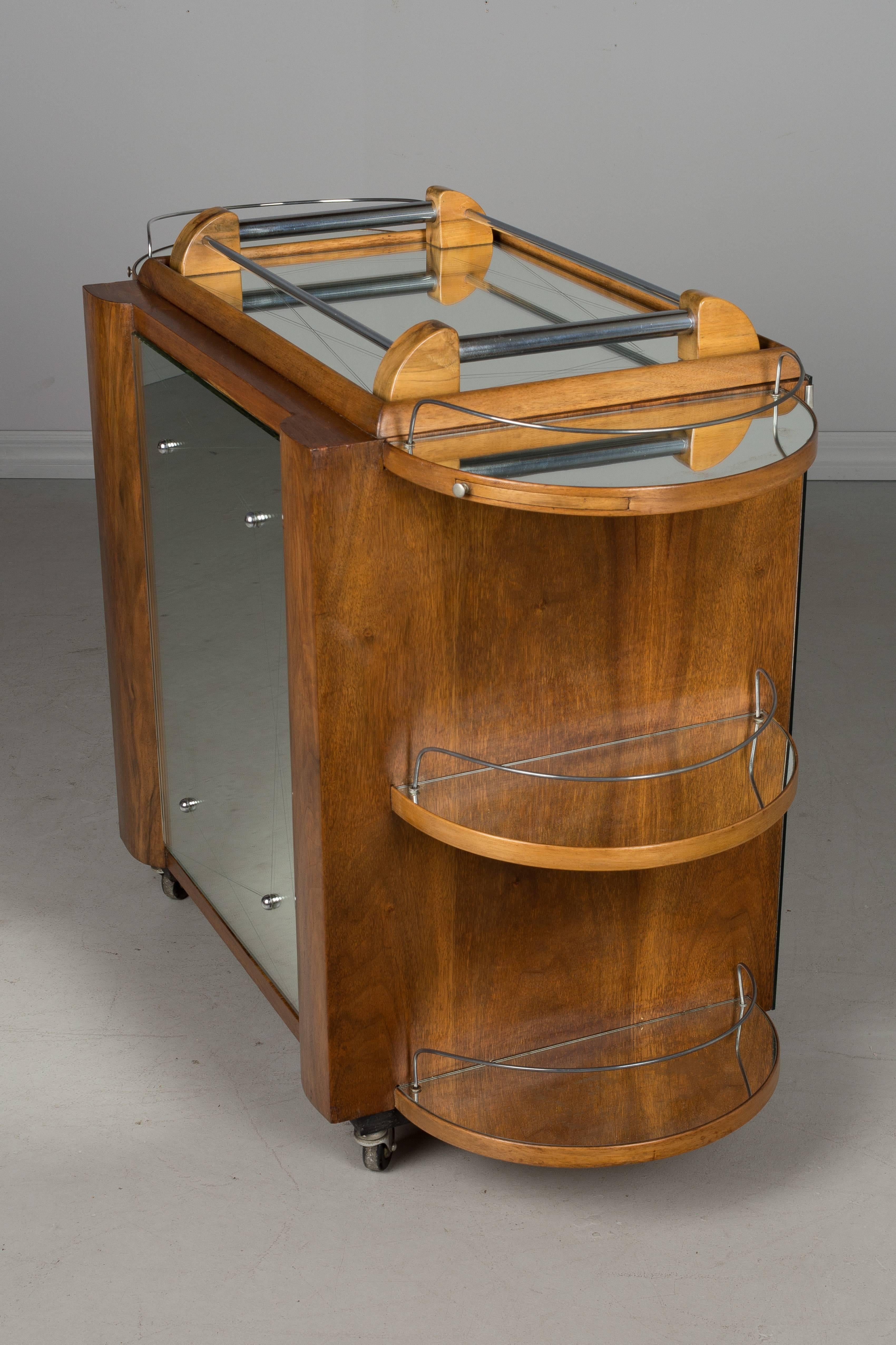 French Art Deco Style Cocktail Trolley 8