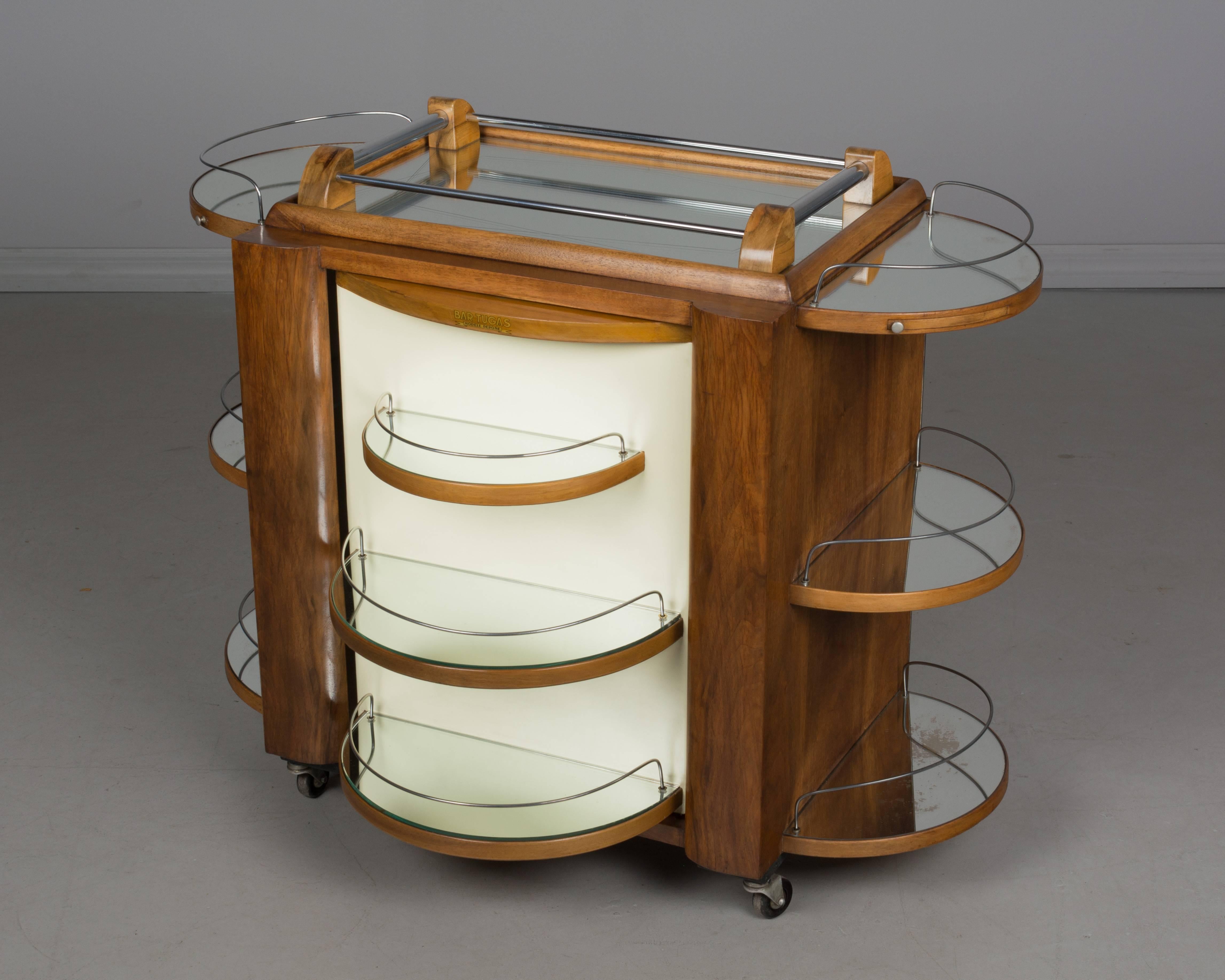 20th Century French Art Deco Style Cocktail Trolley