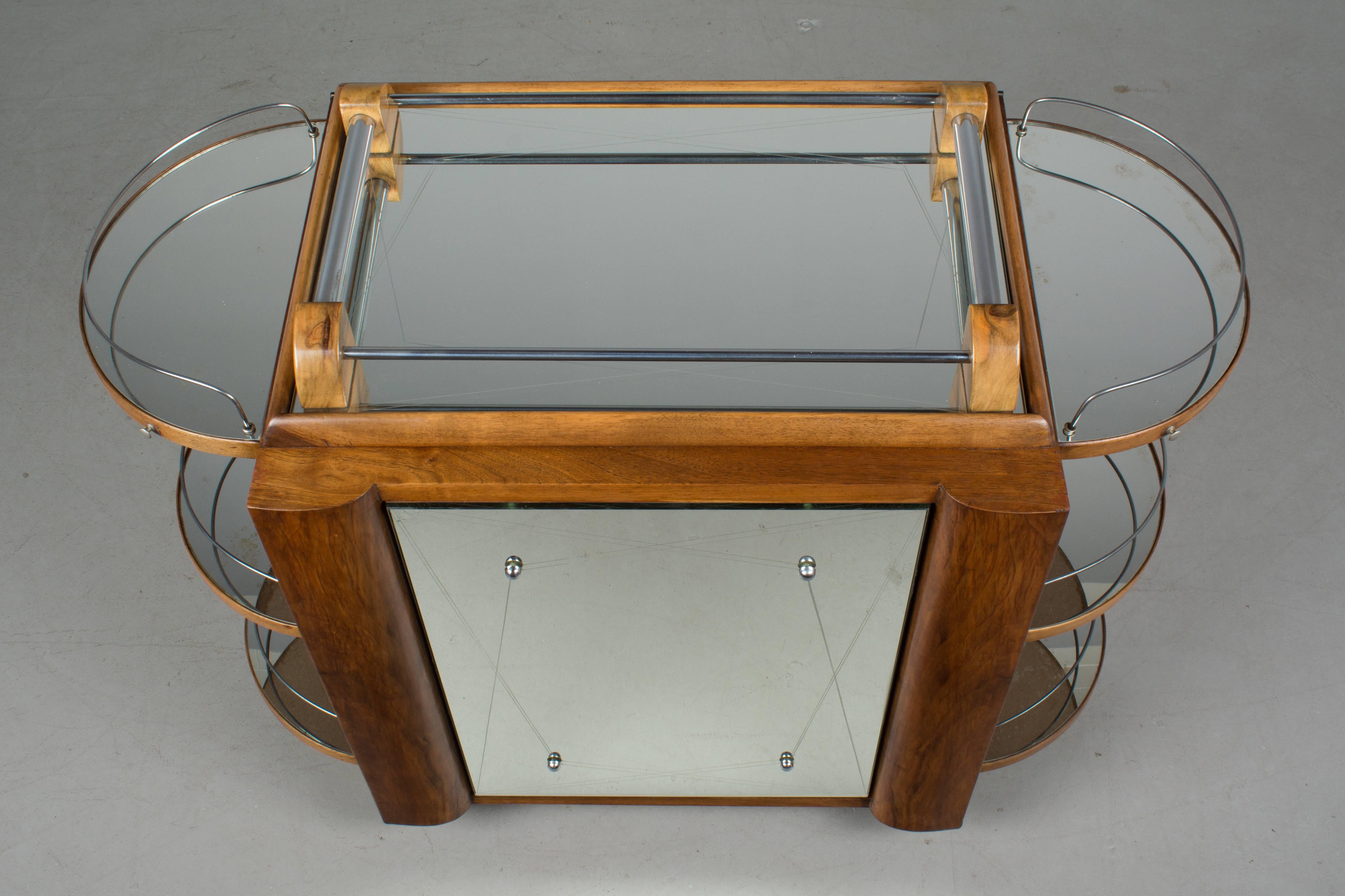 French Art Deco Style Cocktail Trolley 2