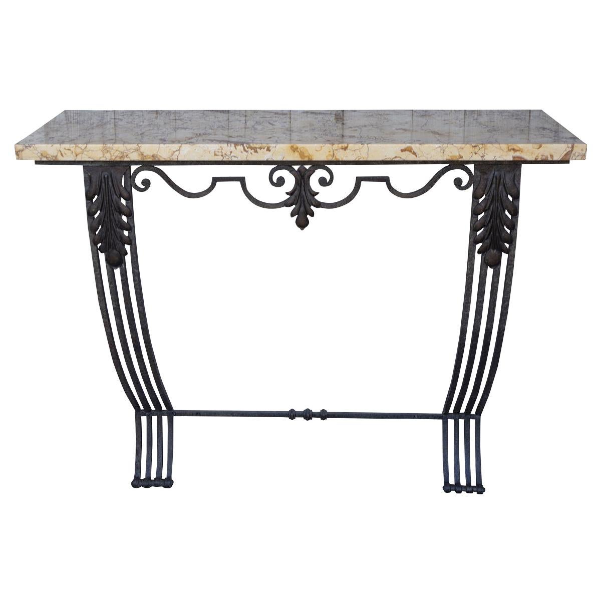 French Art Deco Style Console Table