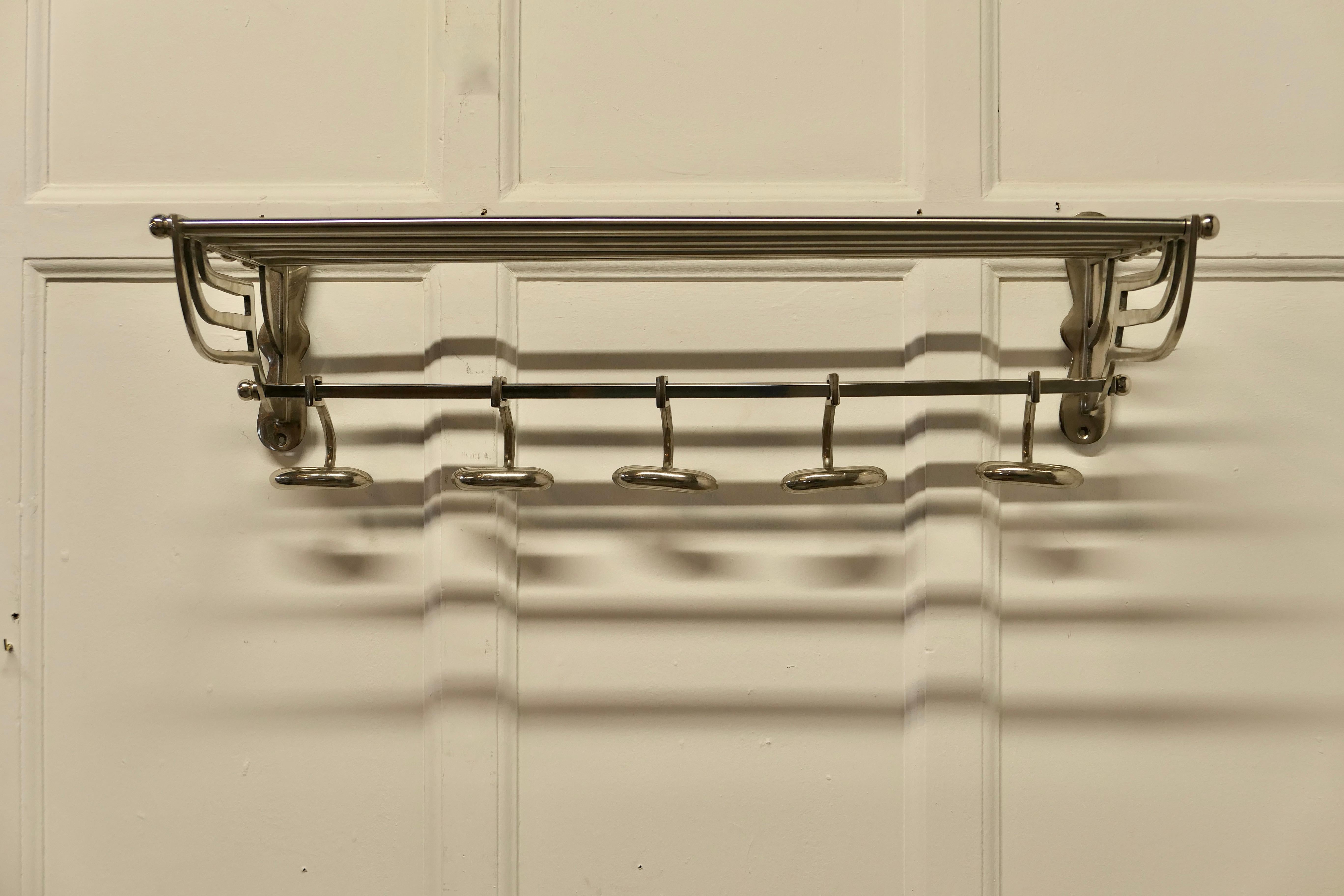 French Art Deco Style Hat and Coat Rack In Good Condition In Godshill, Isle of Wight
