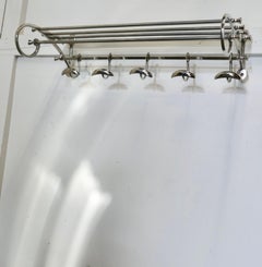 French Art Deco Style Hat and Coat Rack, Pullman Railway Train Style