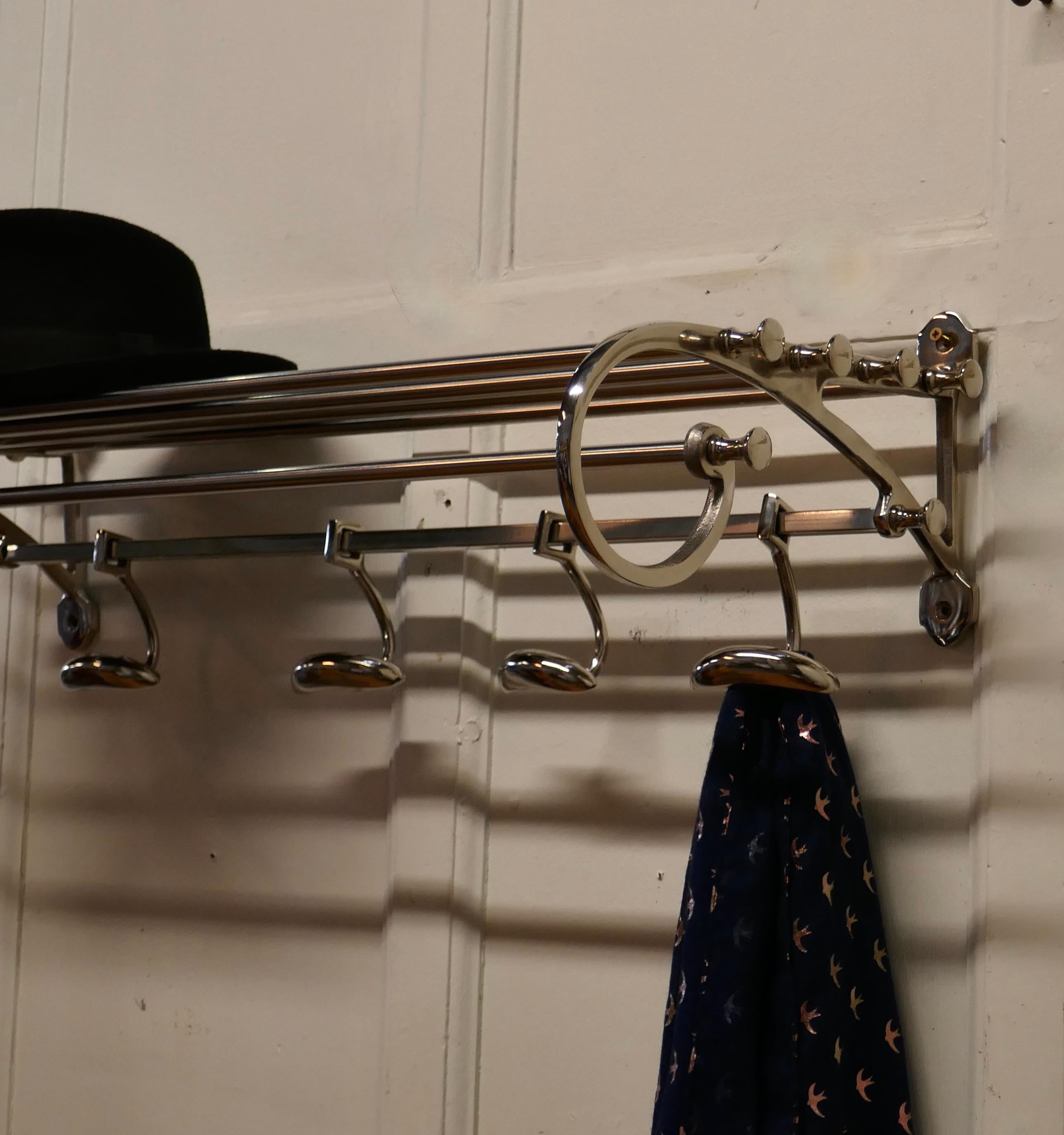 French Art Deco Style Hat and Coat Rack, Pullman Railway Train Style 1