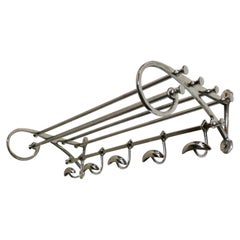 French Art Deco Style Hat and Coat Rack, Pullman Railway Train Style