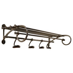 French Art Deco Style Hat and Coat Rack, Pullman Railway Train Style