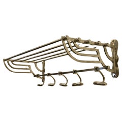 French Art Deco Style Hat and Coat Rack, Pullman Railway Train Style