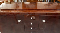 French Art Deco Style Mahogany Credenza