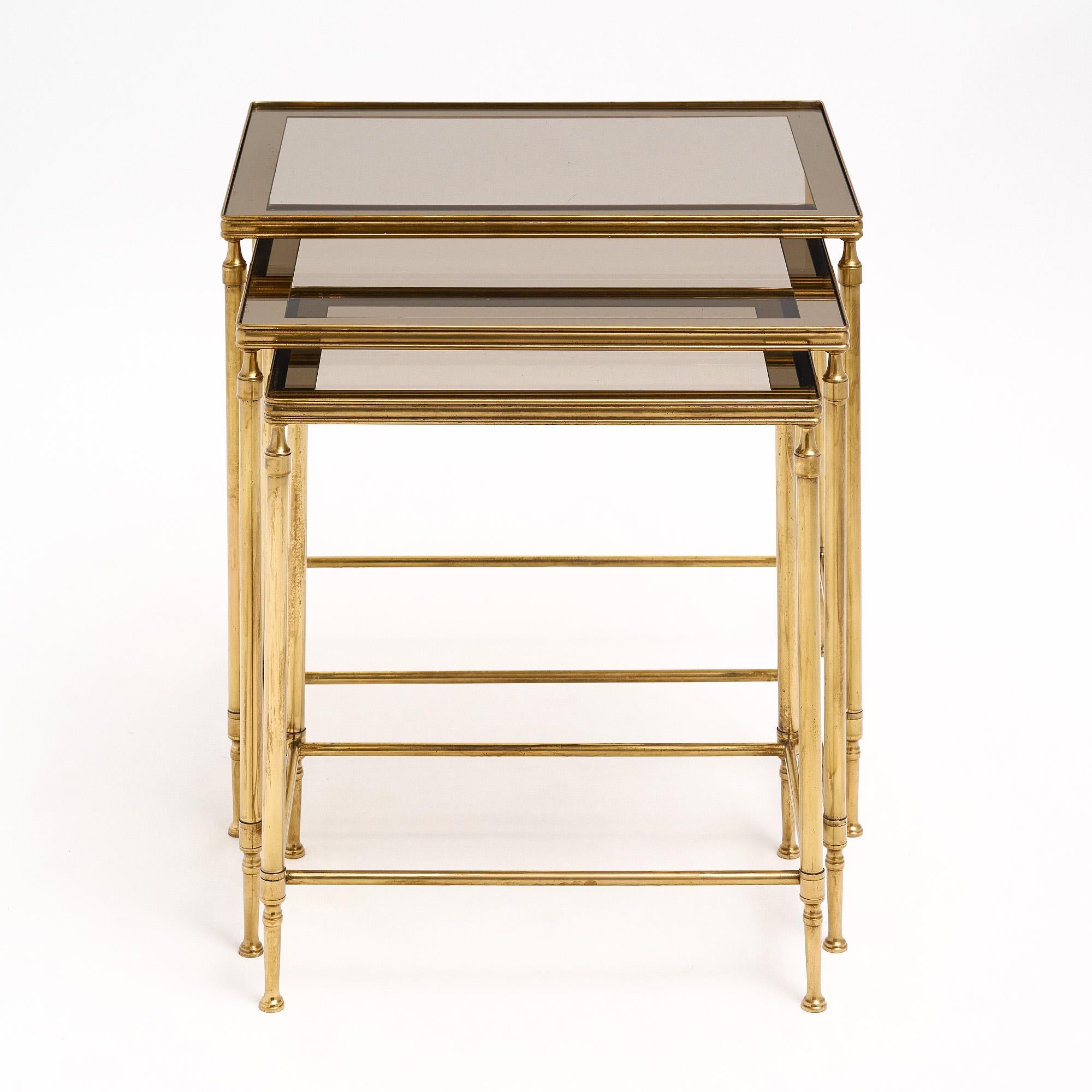 French Art Deco Style Nesting Tables For Sale 1