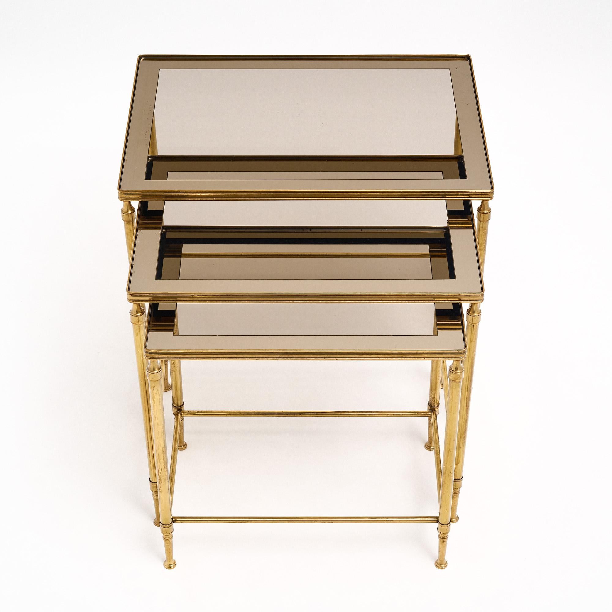 French Art Deco Style Nesting Tables For Sale 2