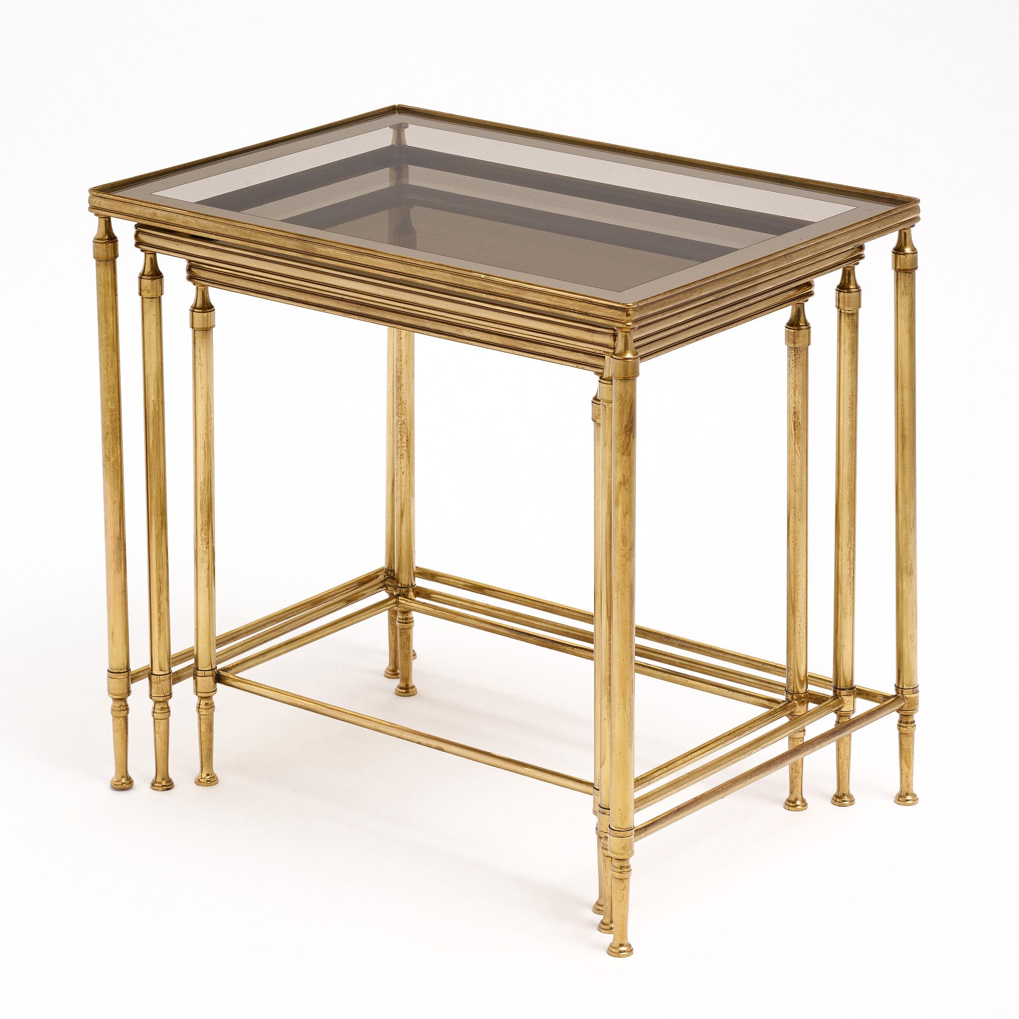 French Art Deco Style Nesting Tables For Sale 4